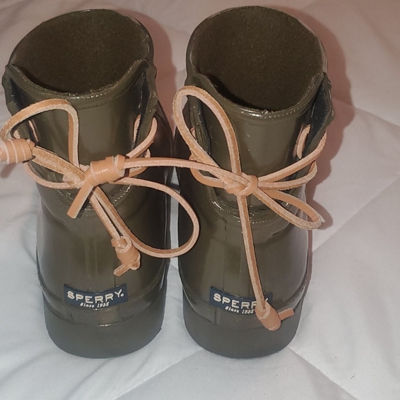 New Sperry Top Sider Rainboots Sz 6 - Picture 2 of 7